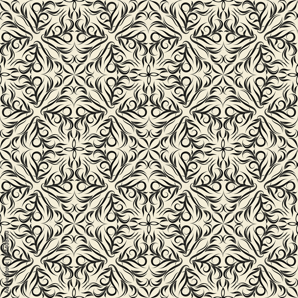 seamless wallpaper.arabic pattern.floral background