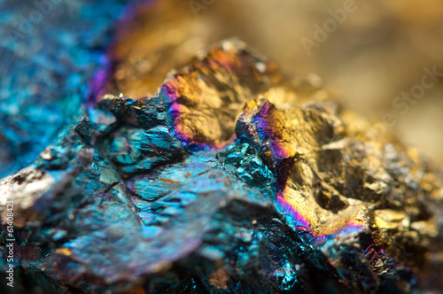Fantastic background, magic of a stone, gold metal