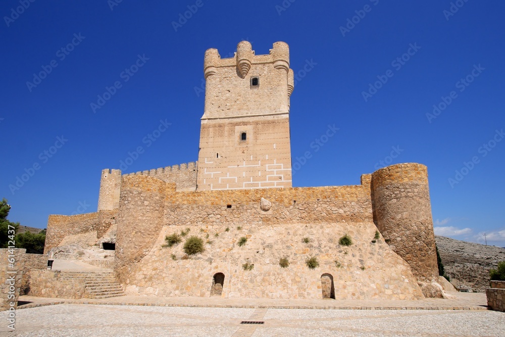 Villena Castle in Costa Blanca Alicante Spain