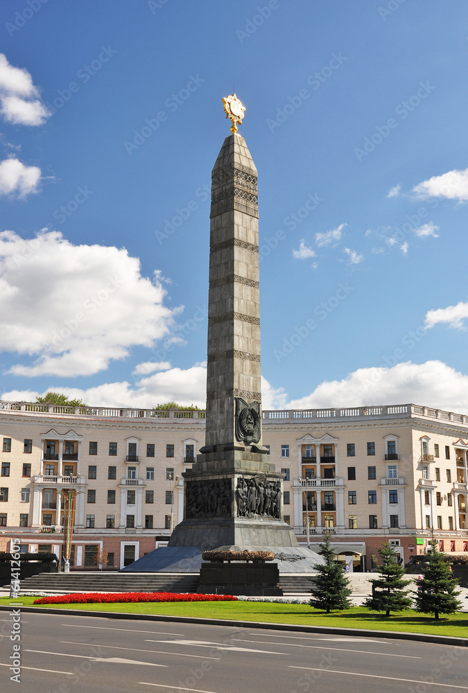 Victory square in Minsk, Belarus 