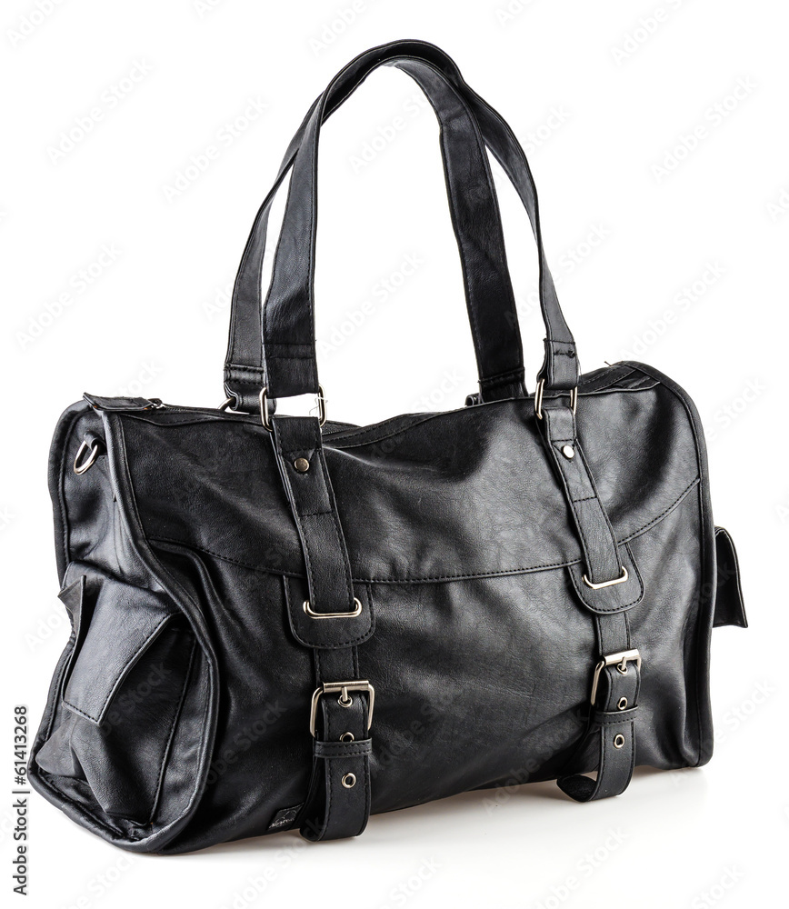 Leather bag isolated on white background Leather bag isolated on white background