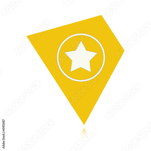 The tag with star