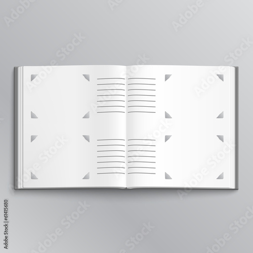Blank photo album