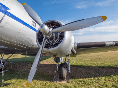 Old airplane engine