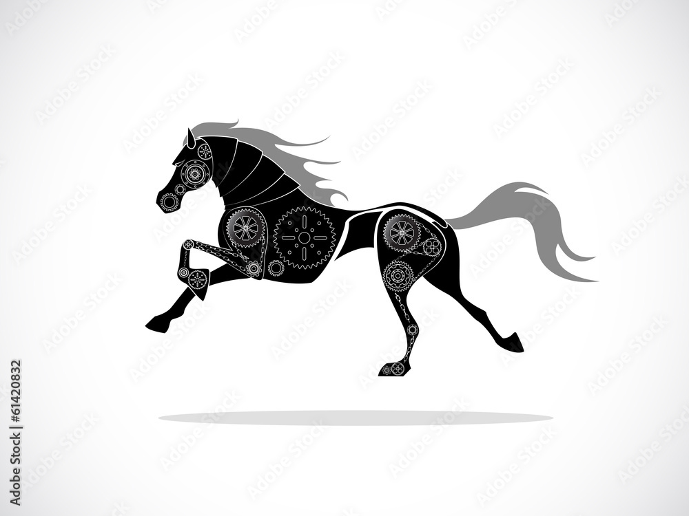 Obraz premium horse machine