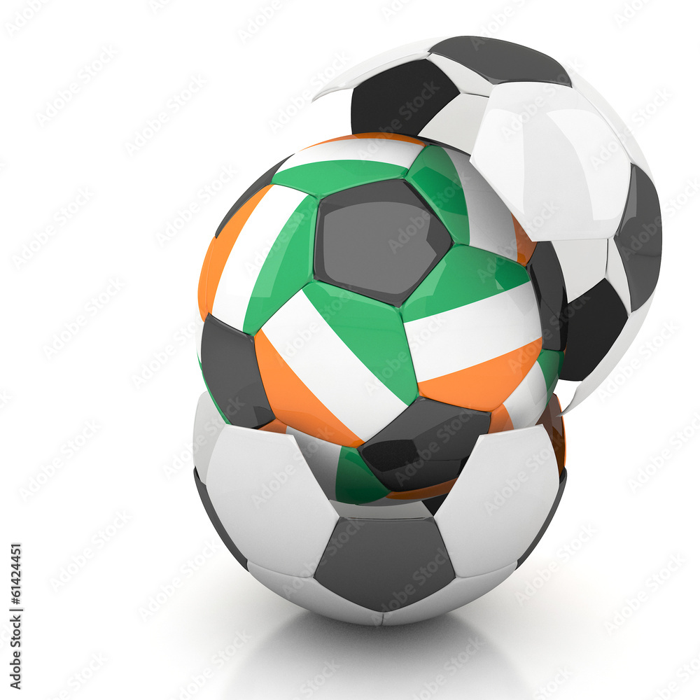 Cote_d_Ivoire soccer ball isolated white background Cote_d_Ivoire soccer ball isolated white background