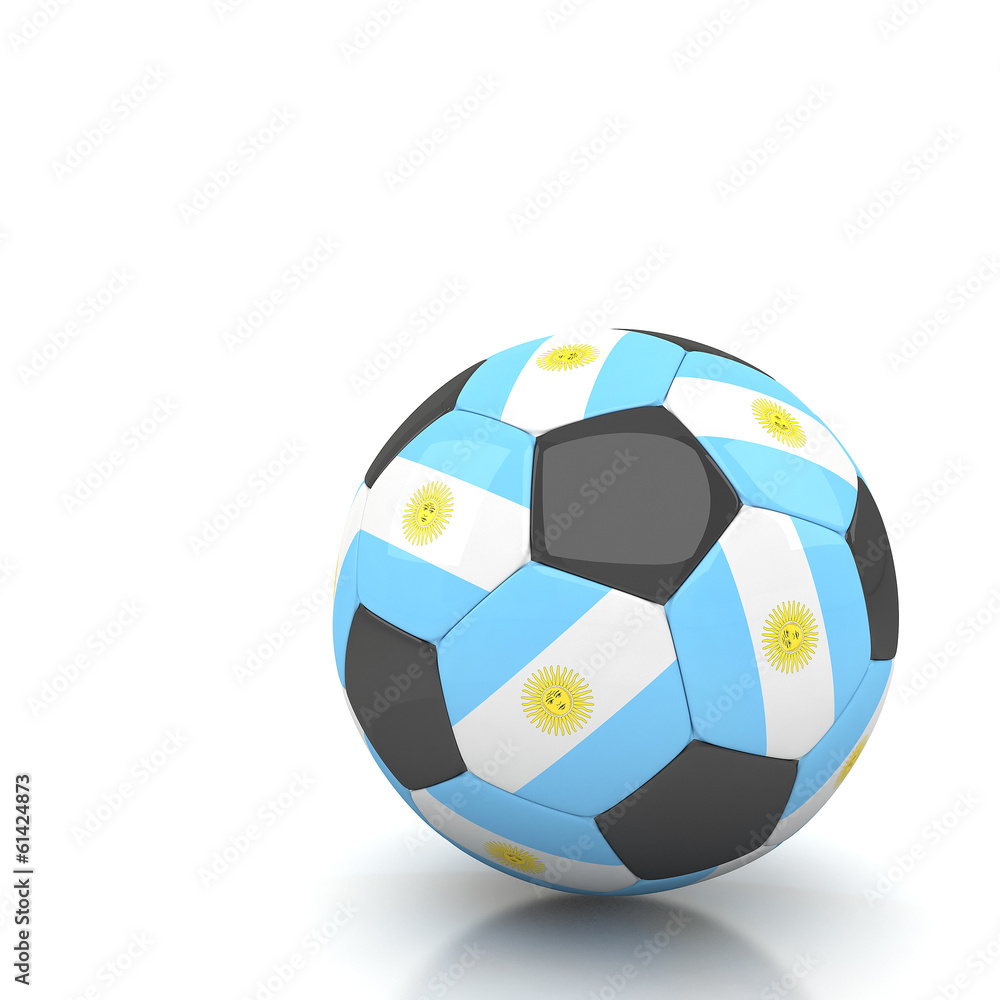 Argentina soccer ball isolated white background Argentina soccer ball isolated white background