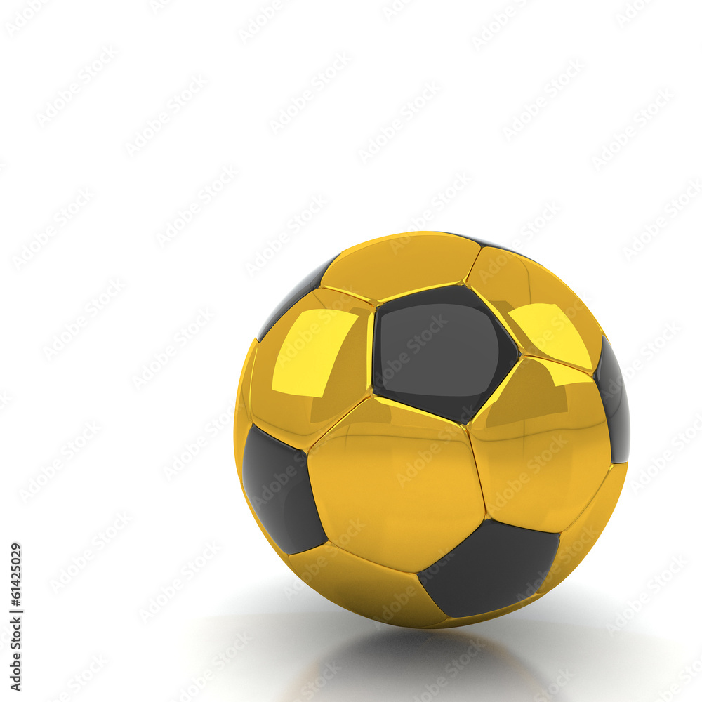 Fototapeta premium soccer ball isolated white background