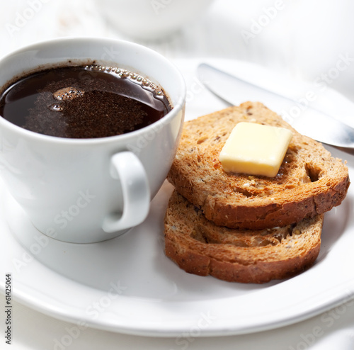 Coffee and toasts