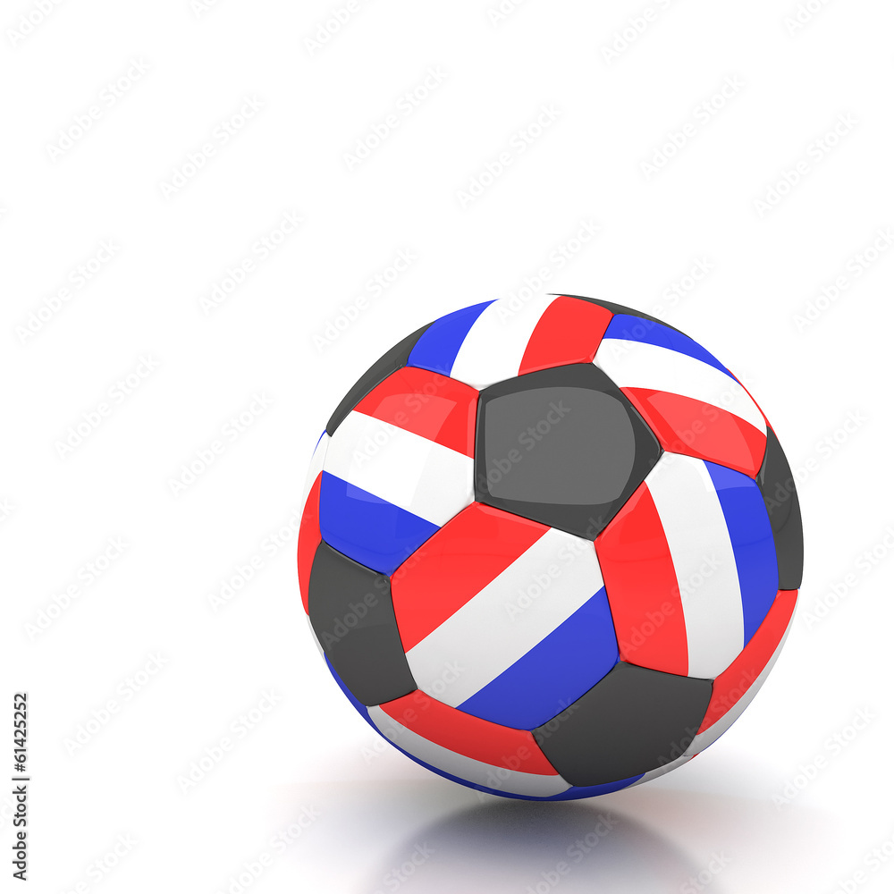 Netherlands soccer ball isolated white background Netherlands soccer ball isolated white background