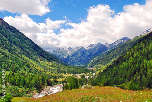 An der Lonza im wildromantischen L  tschental