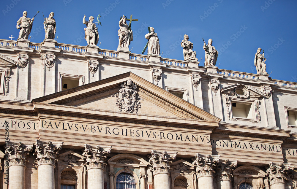 Saint Peter's basilica in Rome, Italy