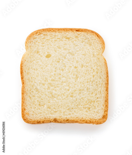 sliced bread on white