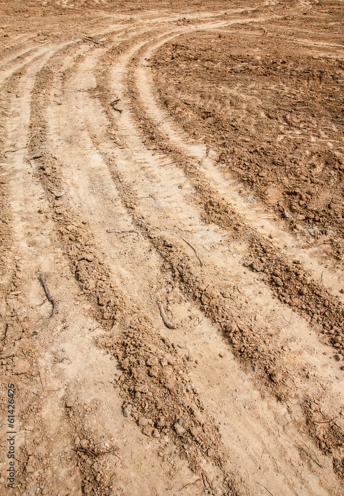 tractor tyre tracks on the ground tractor tyre tracks on the ground