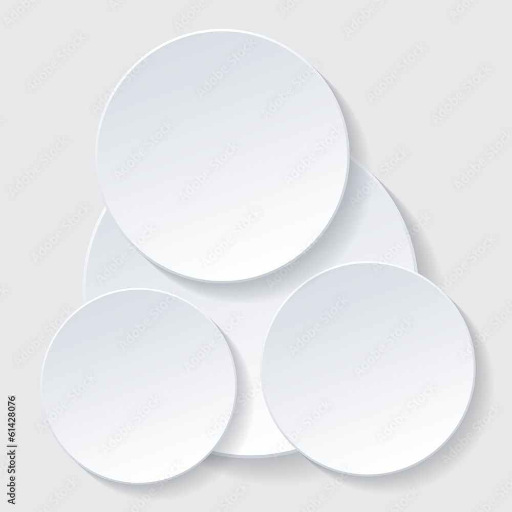 Fototapeta premium Paper circle vector infographic design. eps 10.