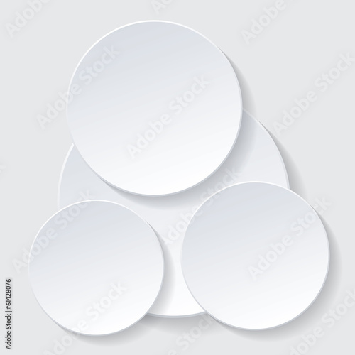 Paper circle vector infographic design. eps 10.