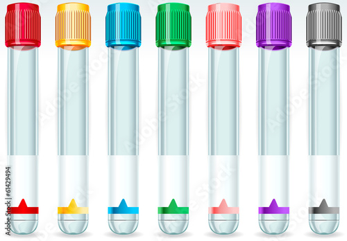 Cap Tube Set in Seven Colours