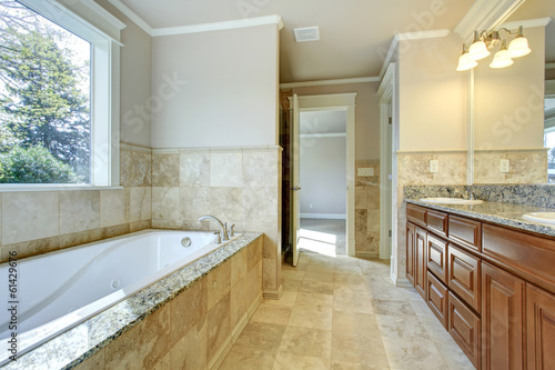 Bright bathroom with window