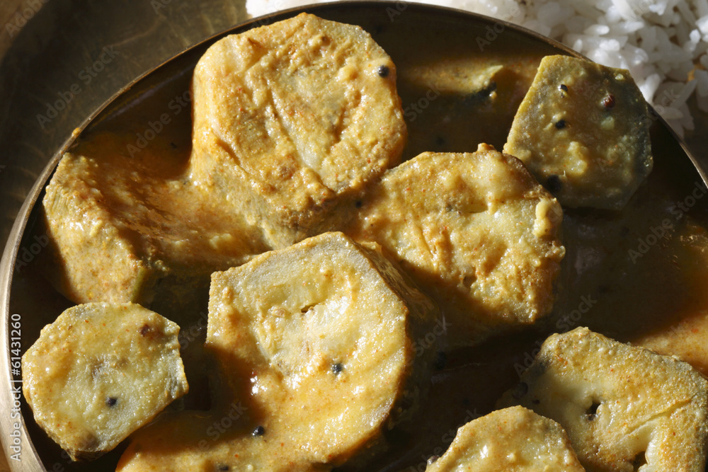 Aratikaya Masala Pulusu - Spiced Raw Banana Curry Aratikaya Masala Pulusu - Spiced Raw Banana Curry