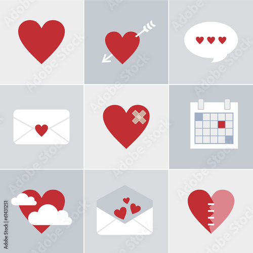 Outlook  icons  ( love )