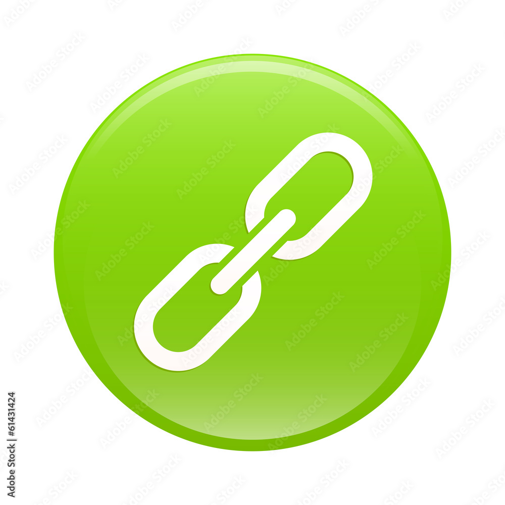 bouton internet chaine lien icon green web bouton internet chaine lien icon green web