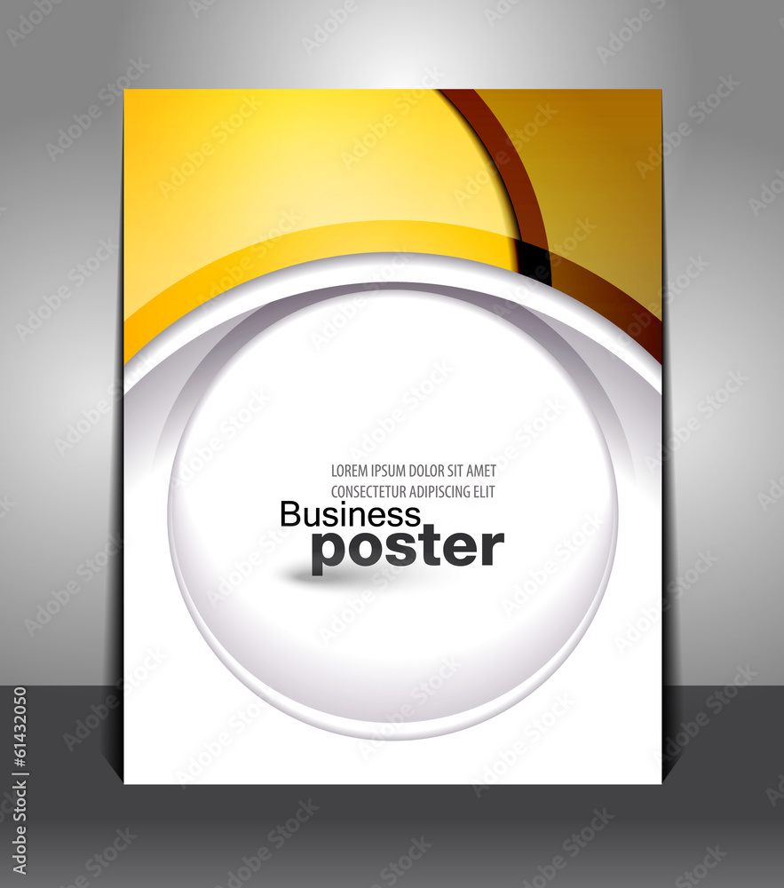 Naklejka premium Graphic elegant design of business poster