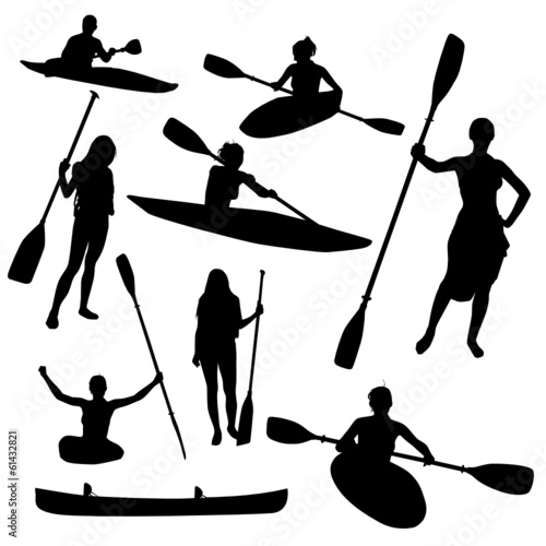 Canoe silhouettes