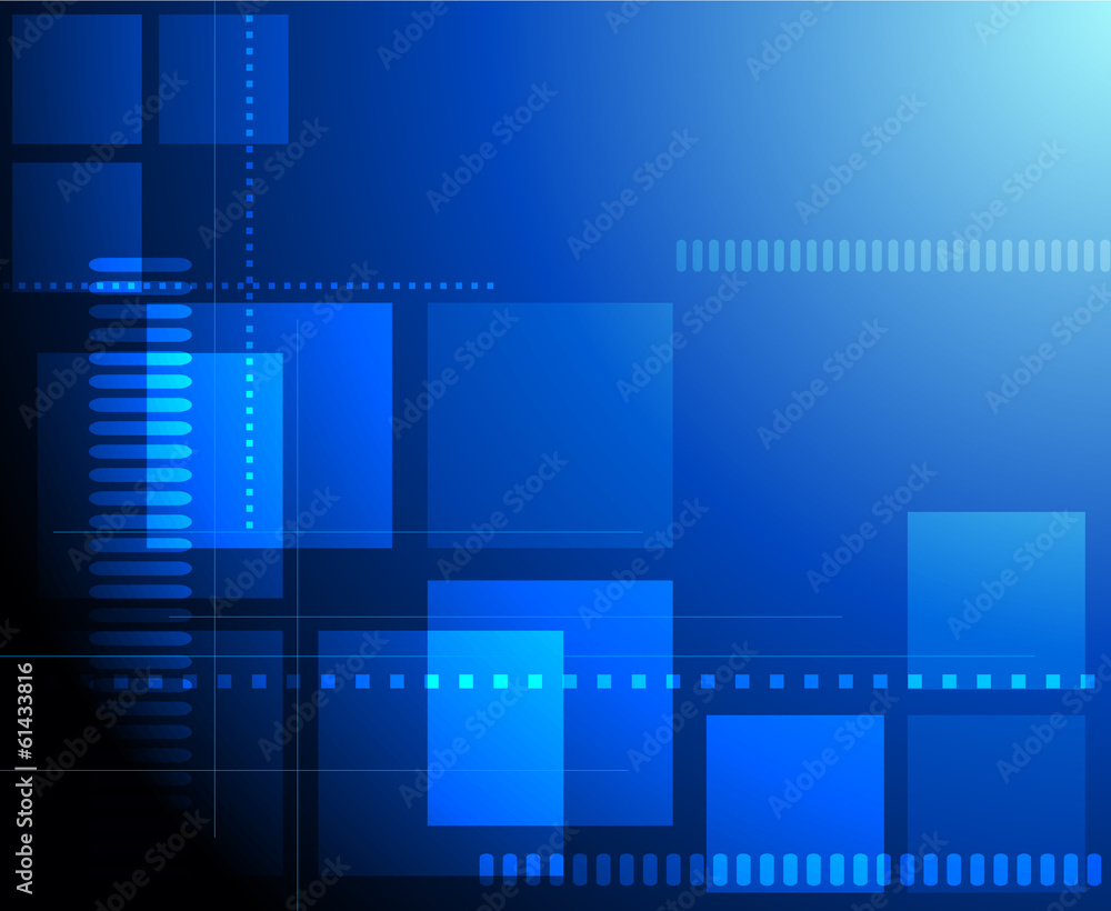 Blue abstract tech background