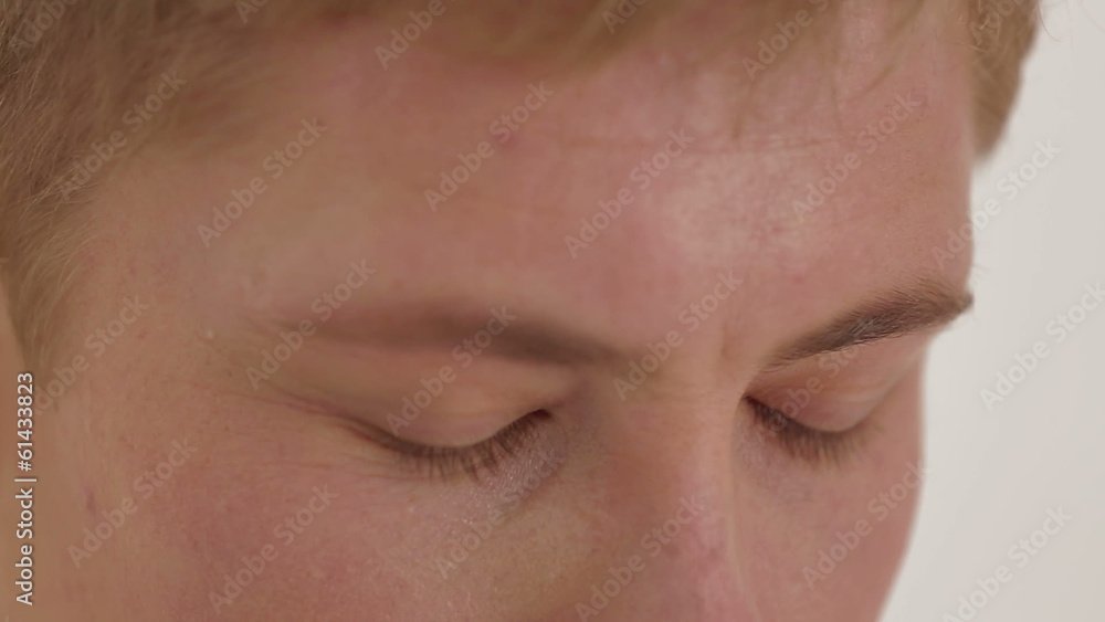 Young man's eyes. Close-up Young man's eyes. Close-up