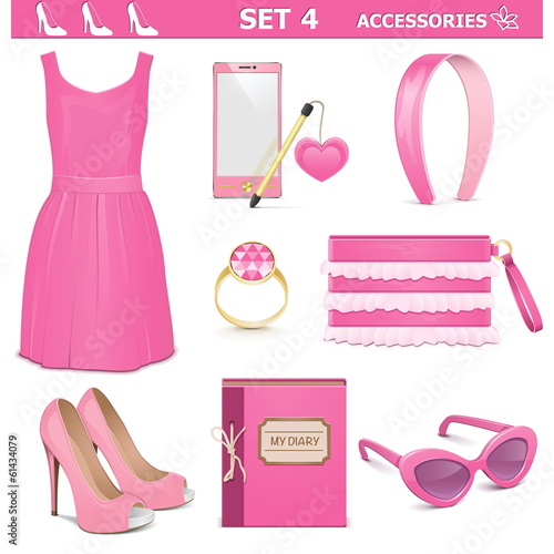 Vector Female Accessories Set 4
