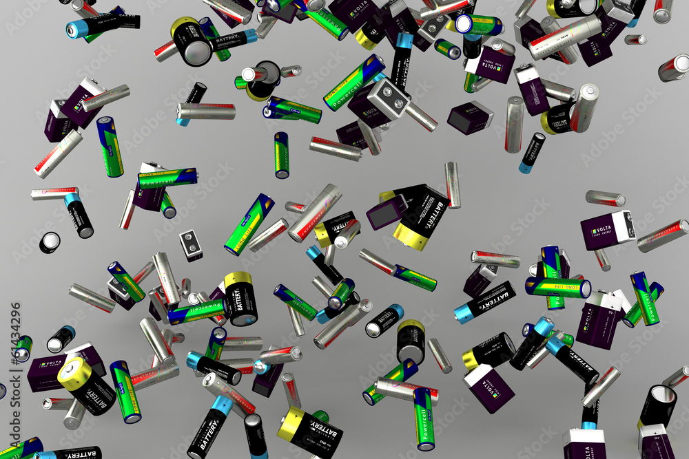 Cascade of many batteries. Cascade of many batteries.