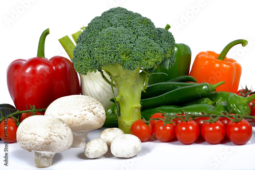 broccoli surround different seasonal vegetables