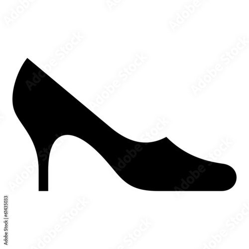 Symbol of female shoe