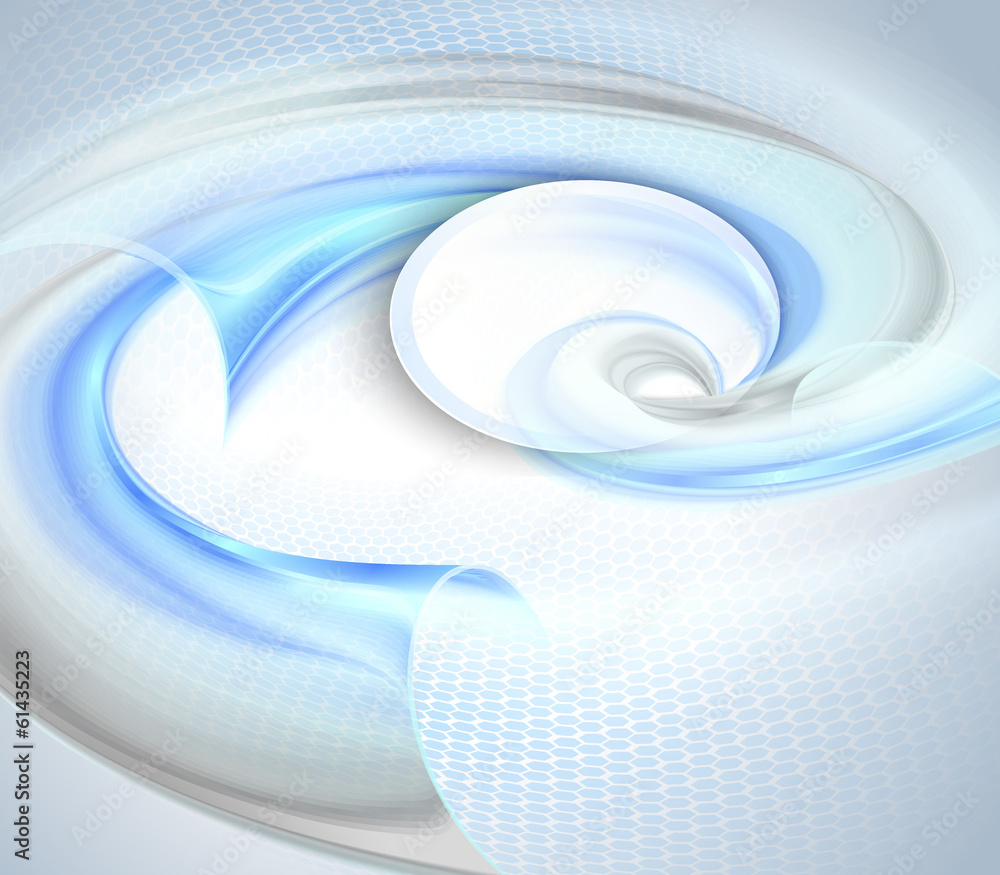 Obraz premium Abstract blue waving background