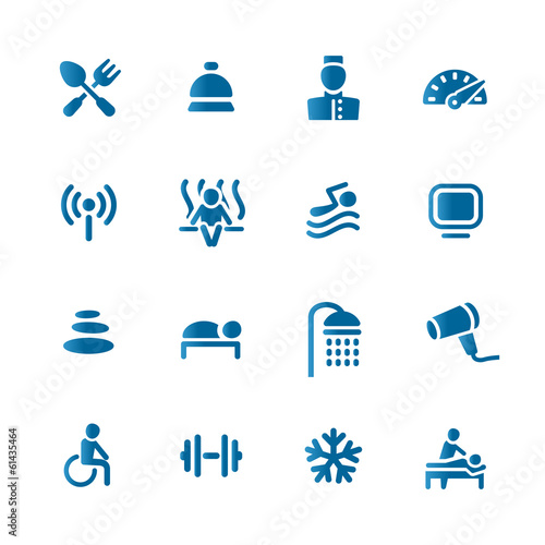 Hotel SPA, set icon