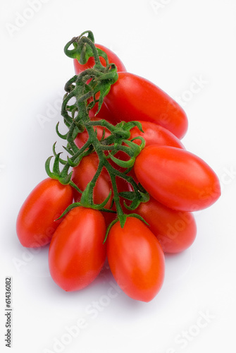 Cherry Tomato on white background photo