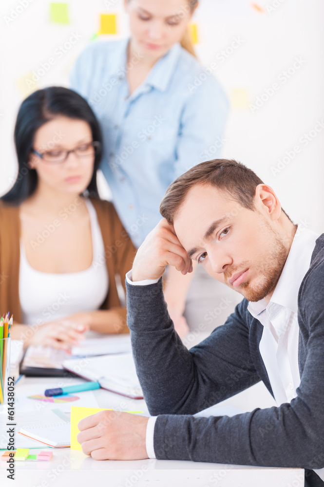 Fototapeta premium Tired businessman.