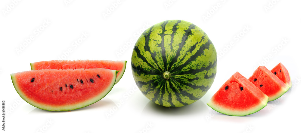 water melon isolated on white background water melon isolated on white background