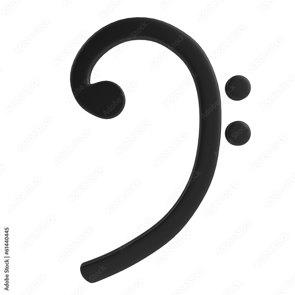 realistic 3d render of music sign realistic 3d render of music sign