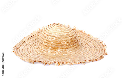 straw hat isolated on white background