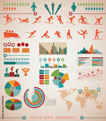 Winter Sports Games Infographics