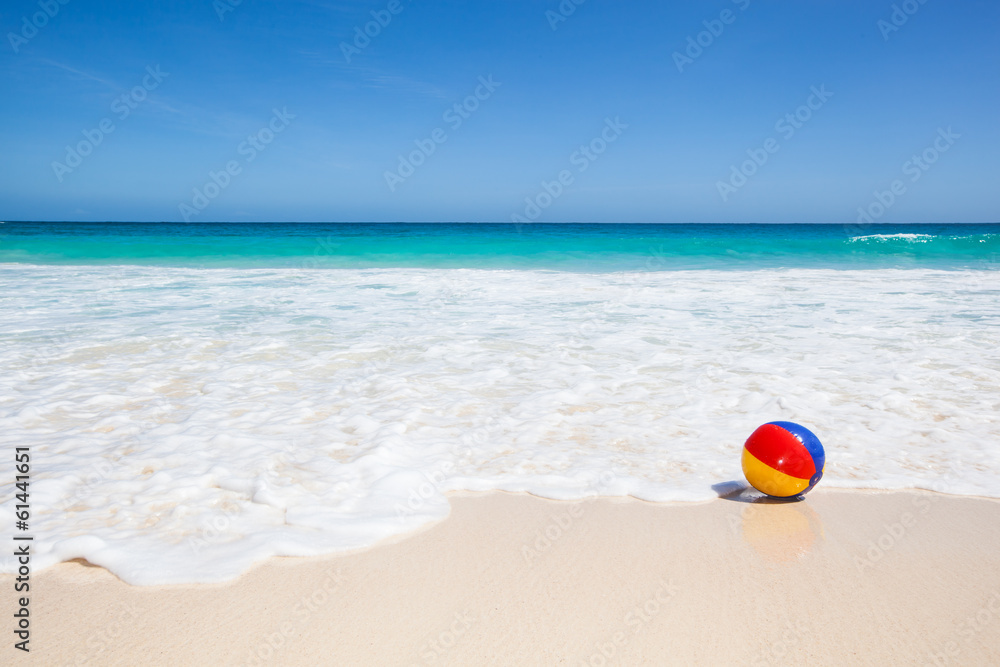 Naklejka premium water ball at the beach