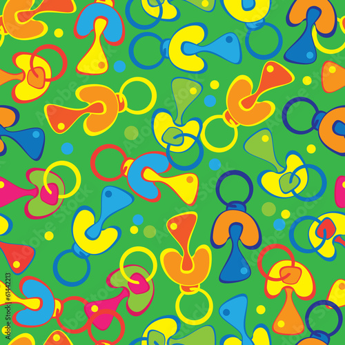soothers colored seamless pattern