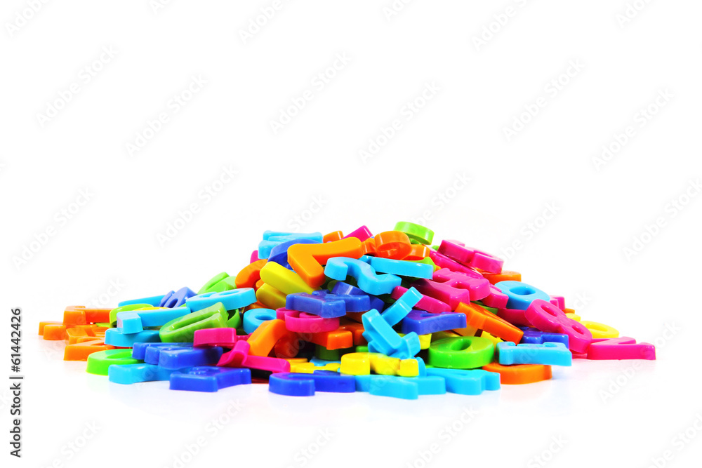 color plastic letters color plastic letters