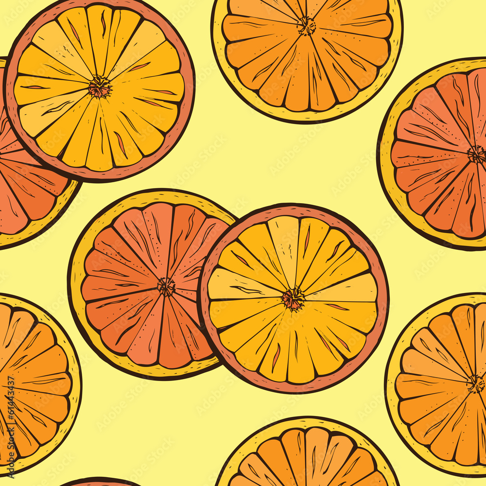 Orange fruit background. Seamless Pattern Orange fruit background. Seamless Pattern