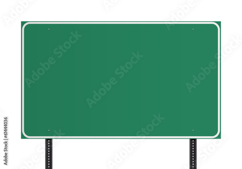 Green American traffic sign