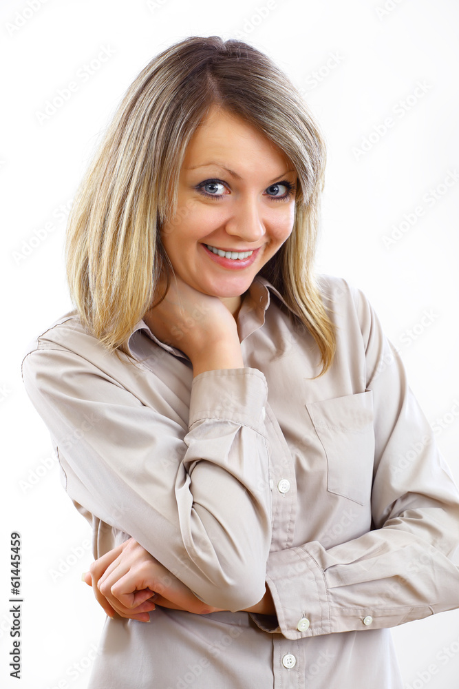 Portrait of smiling woman Portrait of smiling woman