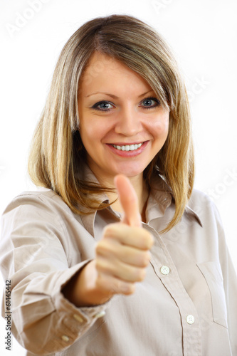 Wallpaper Mural Portrait of smiling woman Torontodigital.ca