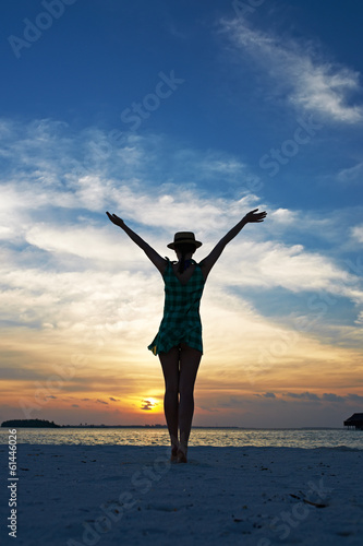 Woman at beach