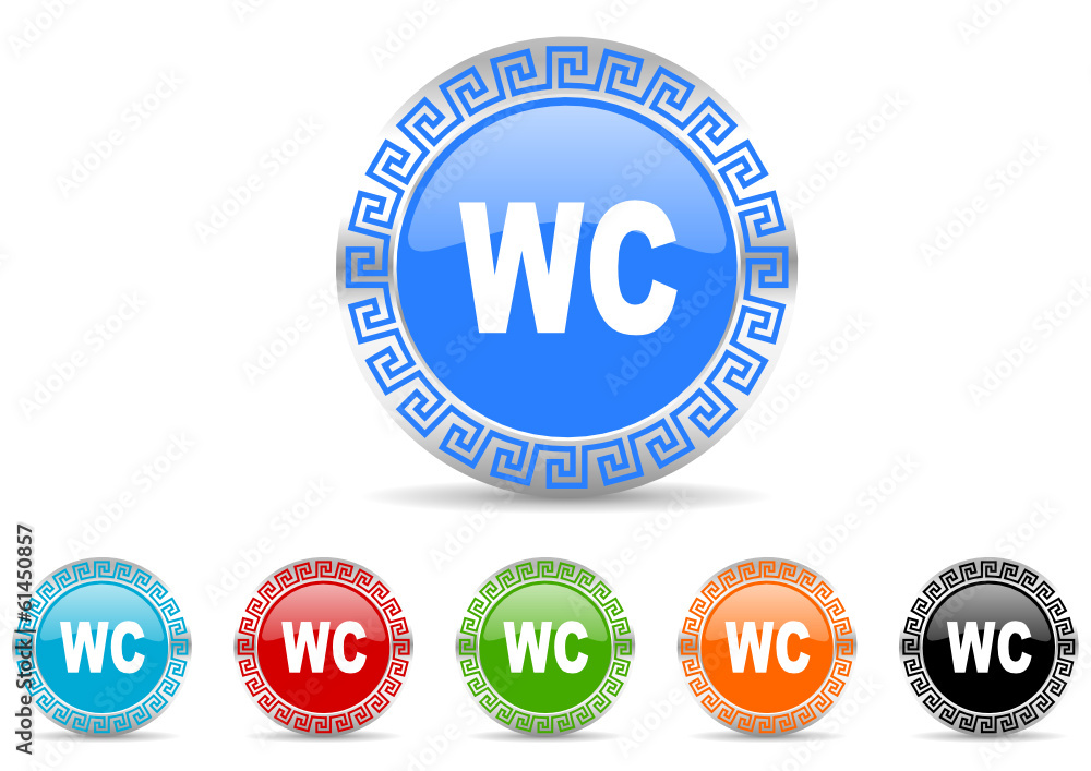 toilet icon vector set toilet icon vector set